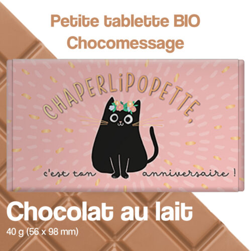 chocolait chat anniversaire
