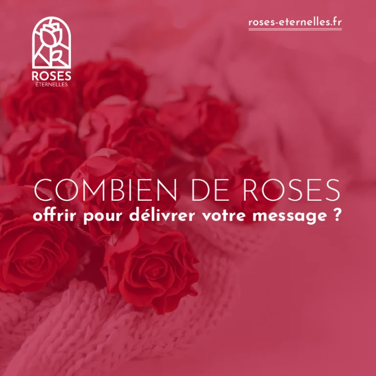 Combien de Roses éternelles rouges dans votre bout pour délivrer votre message ?